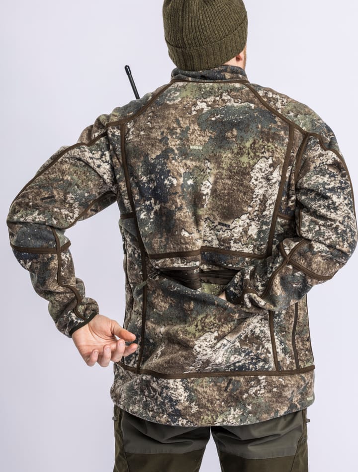 Pinewood Men's Furudal Reversible Camou Fleece Jacket Hunting Brown/Strata Pinewood
