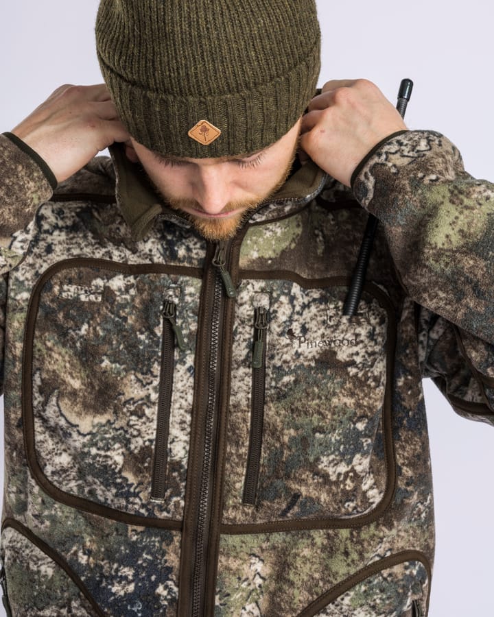 Pinewood Men's Furudal Reversible Camou Fleece Jacket Hunting Brown/Strata Pinewood