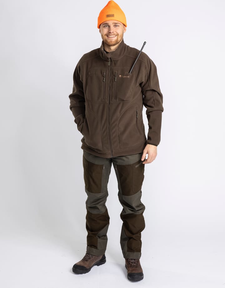 Pinewood Men's Furudal Reversible Camou Fleece Jacket Hunting Brown/Strata Pinewood