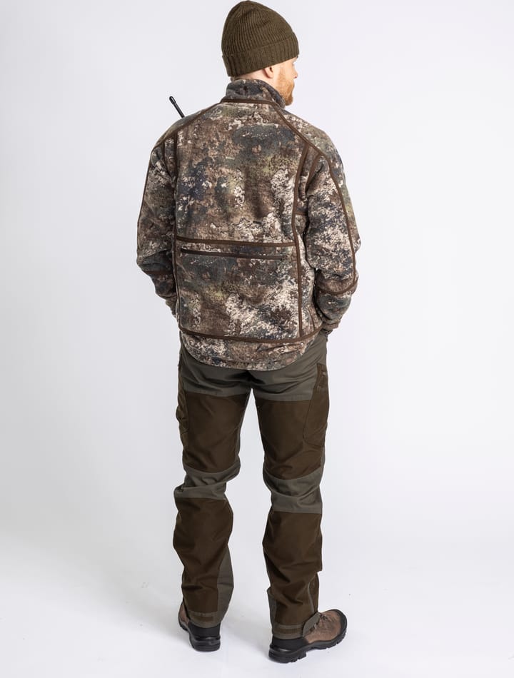 Pinewood Men's Furudal Reversible Camou Fleece Jacket Hunting Brown/Strata Pinewood