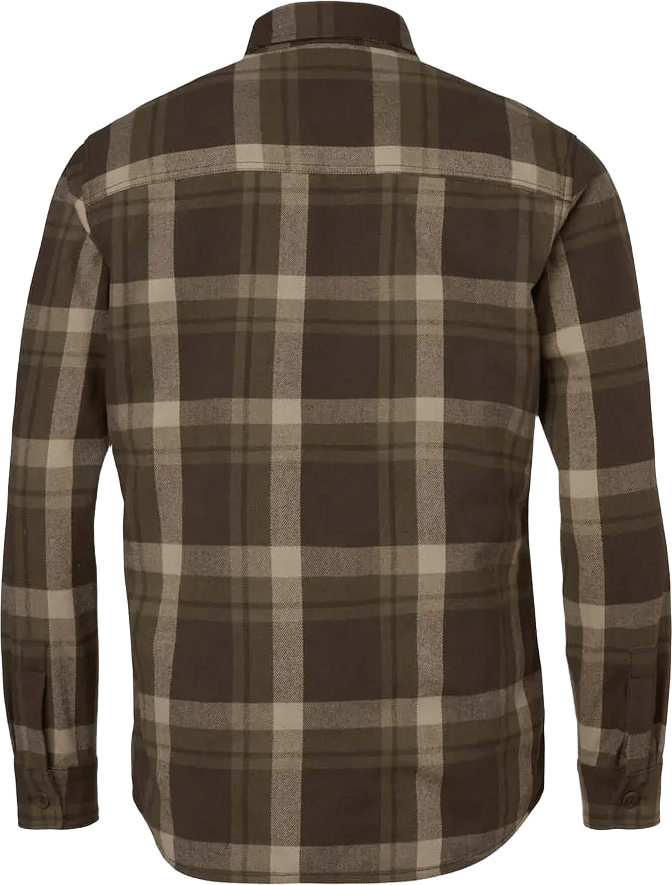 Chevalier Men's Axe Overshirt Timber Brown Checked Chevalier