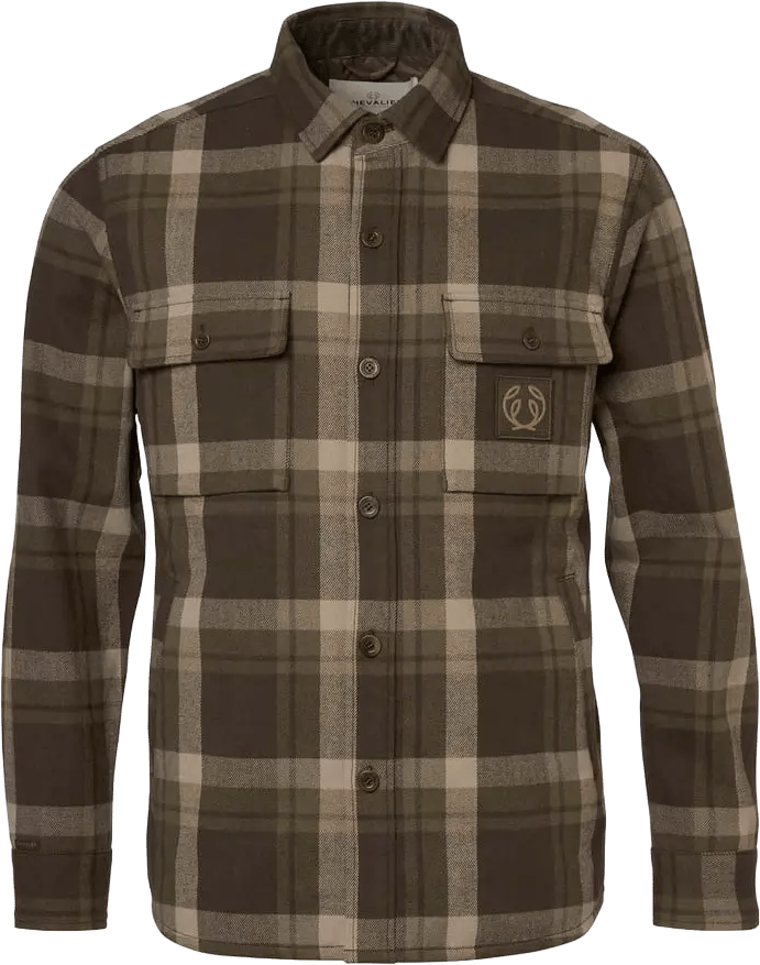 Chevalier Men's Axe Overshirt Timber Brown Checked