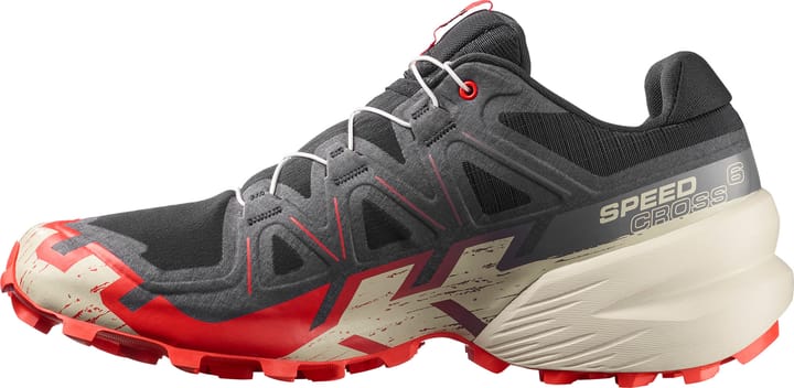 Salomon Men's Speedcross 6 GORE-TEX Black / Fiery Red / Almond Milk Salomon