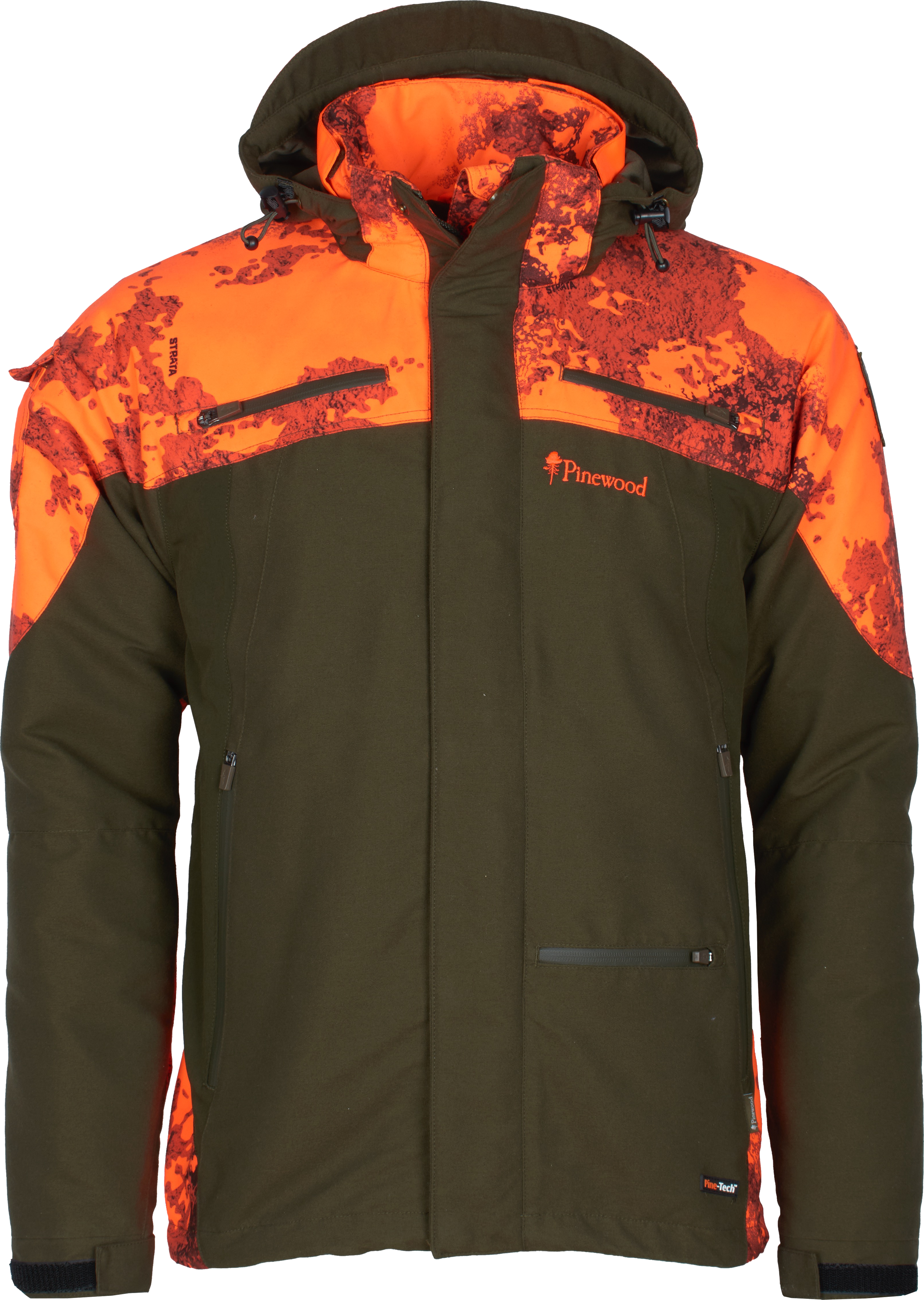 Pinewood Men's Hunter Pro Xtreme 2.0 Camou Jacket Mossgreen/Strata Blaze Ovadderade jaktjackor L
