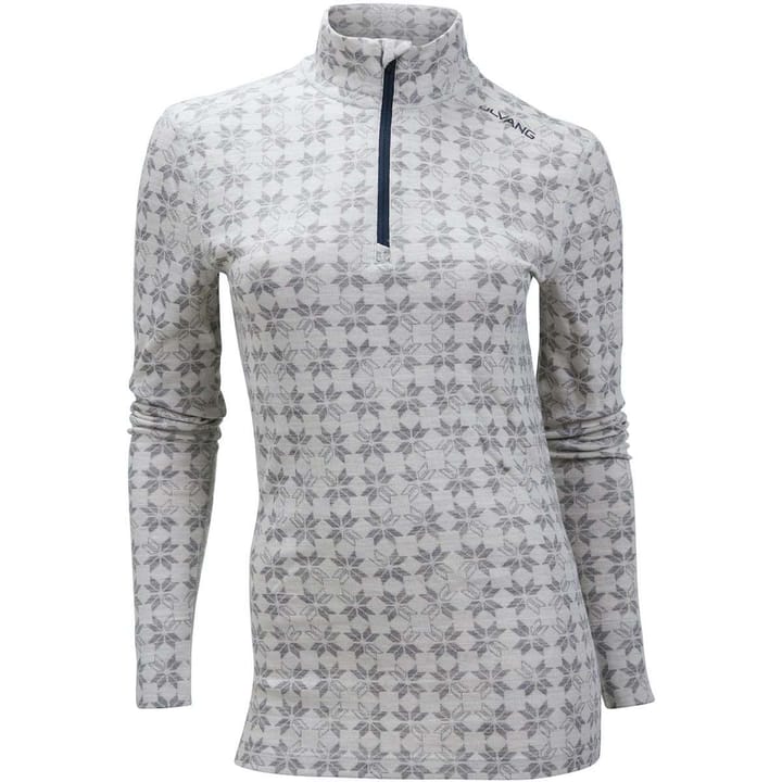 Ulvang Maristua Turtle Neck W/Zip W Vanilla/Grey Melange Ulvang Ulvang Maristua Turtle Neck W/Zip W Vanilla/Grey Melange Ulvang