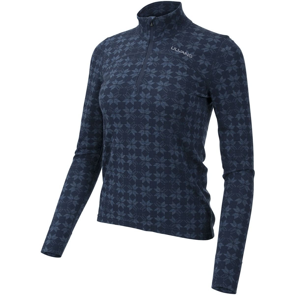 Ulvang Maristua Turtle Neck W/Zip W New Navy/Navy Melange