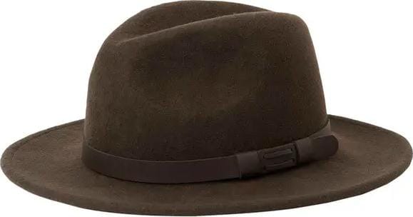 Chevalier Skye Wool Hat Leather Brown Chevalier