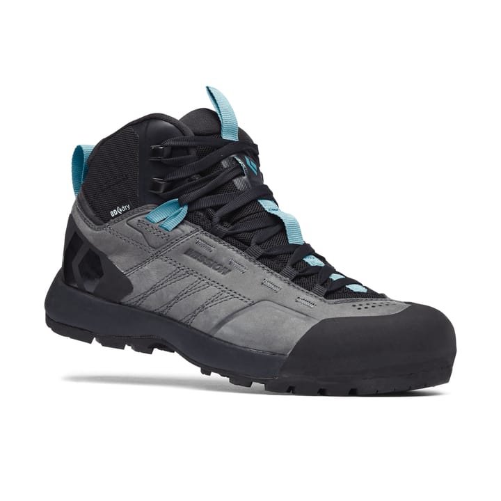 Black Diamond W Missn Lthr Mid Wp Apch Shoes Steel Grey-Costal Blue Black Diamond