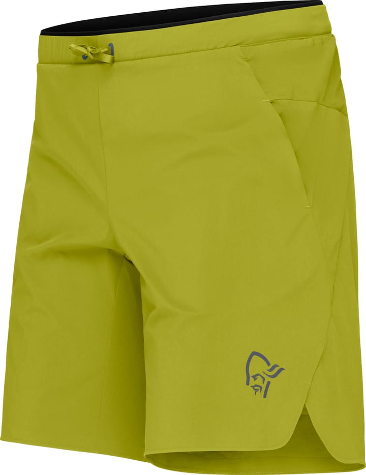 Norrøna Men's Senja Flex1 9" Shorts Golden Lime Norrøna