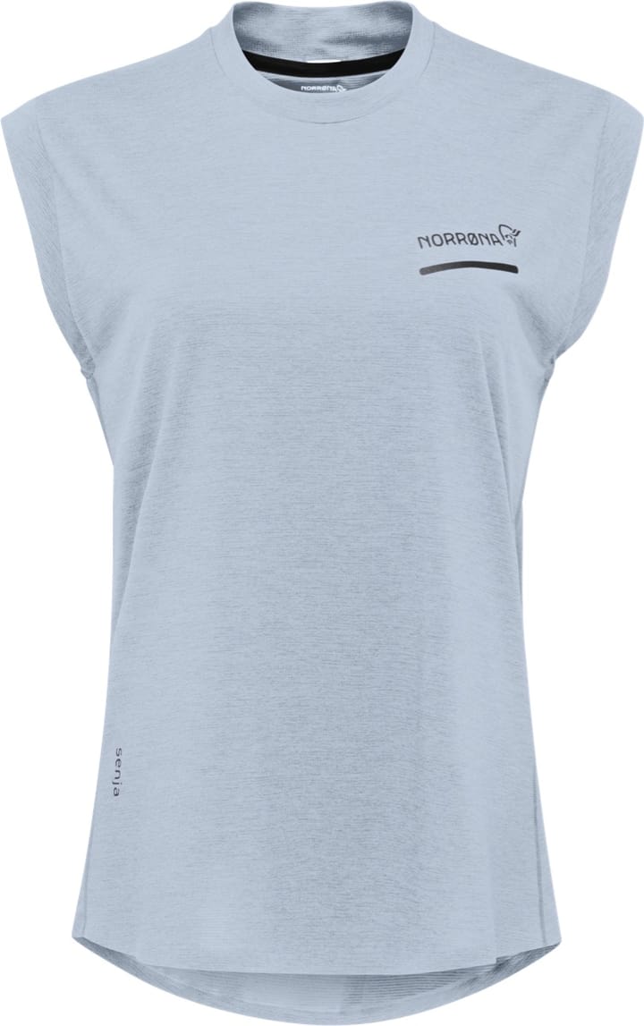 Norrøna Women's Senja Equaliser Sleeveless T-Shirt Blue Fog Norrøna Norrøna Women's Senja Equaliser Sleeveless T-Shirt Blue Fog Norrøna