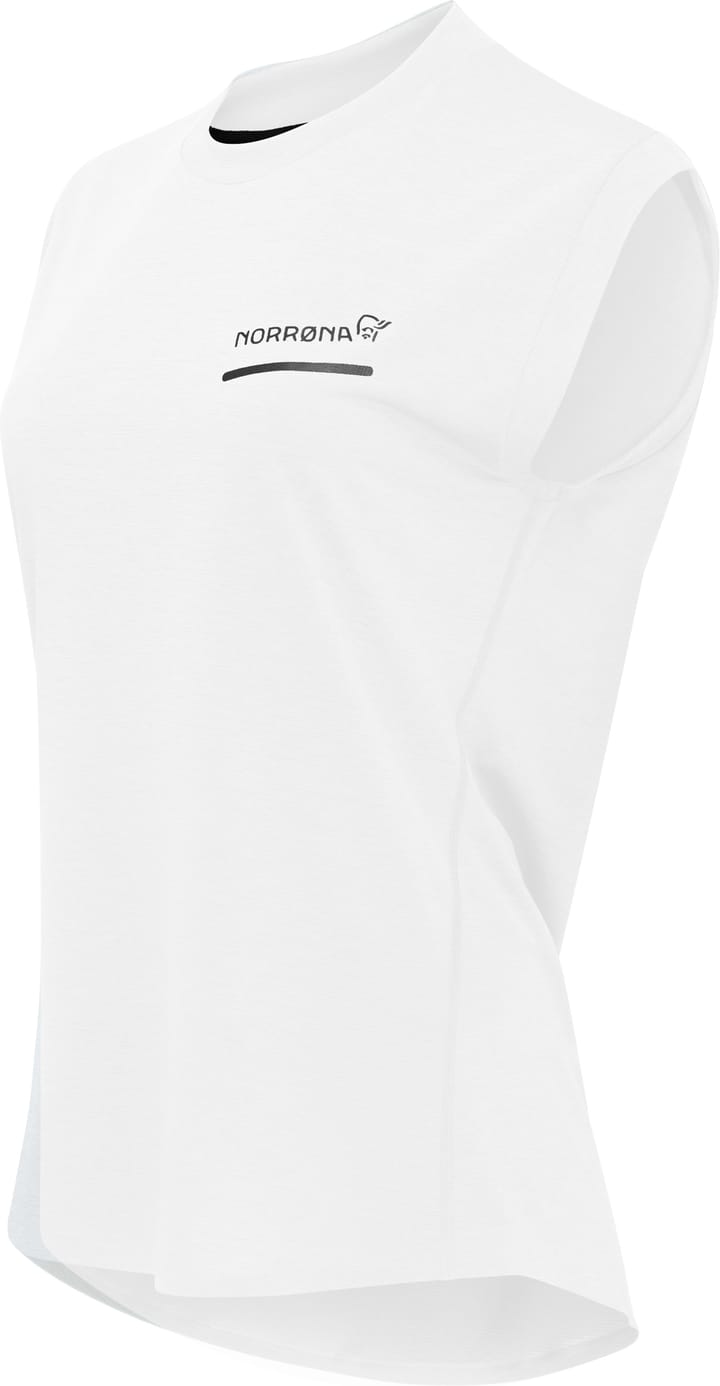 Norrøna Women's Senja Equaliser Sleeveless T-Shirt Snow White Norrøna