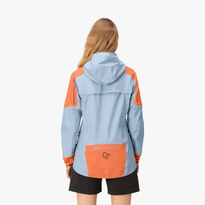 Norrøna Women's Senja GORE-TEX Active Jacket  Flamingo/Blue Fog Norrøna