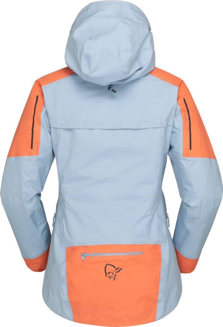 Norrøna Women's Senja GORE-TEX Active Jacket  Flamingo/Blue Fog Norrøna