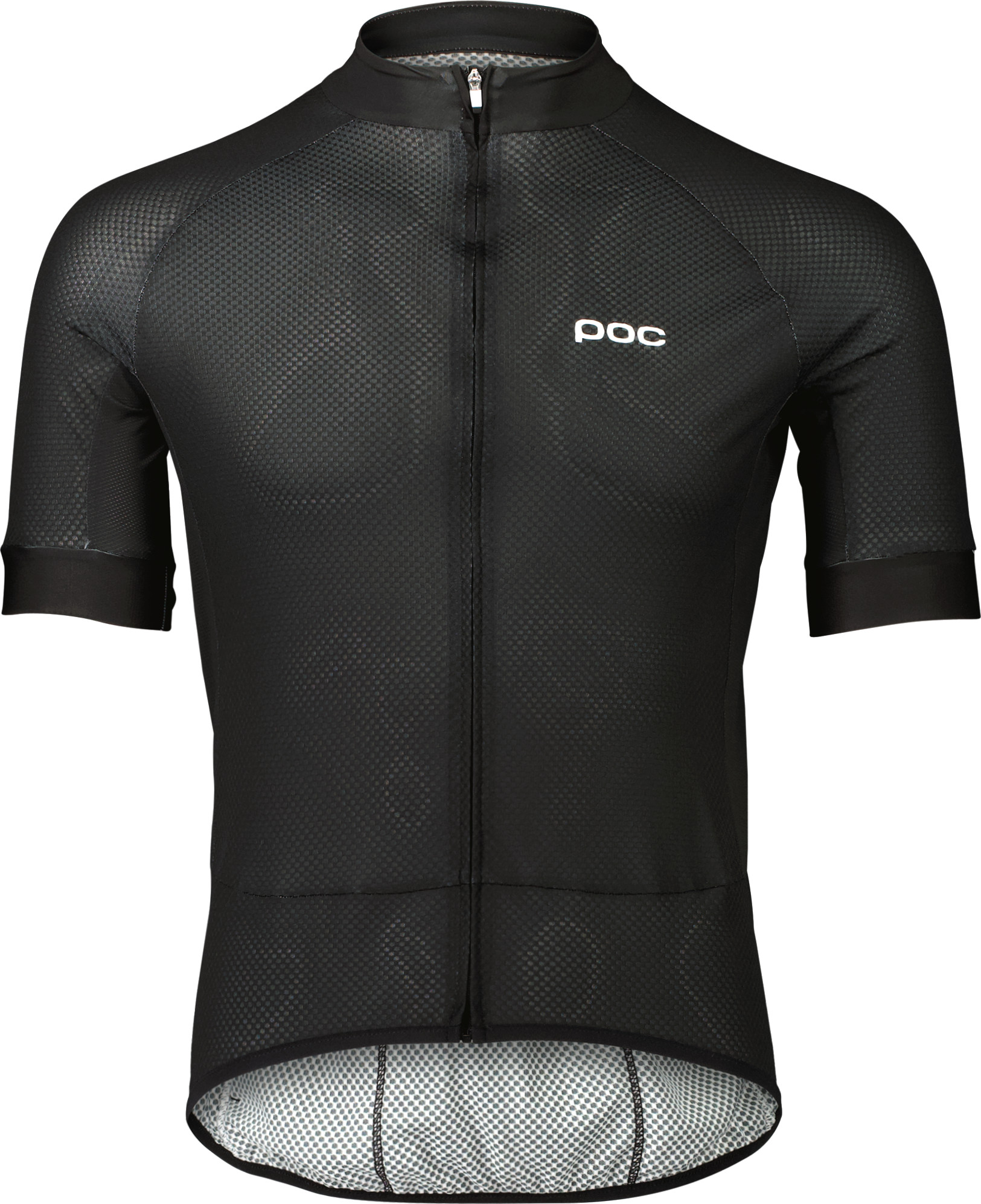 POC Men's Essential Road Logo Jersey Uranium Black/Hydrogen White Kortärmade träningströjor S