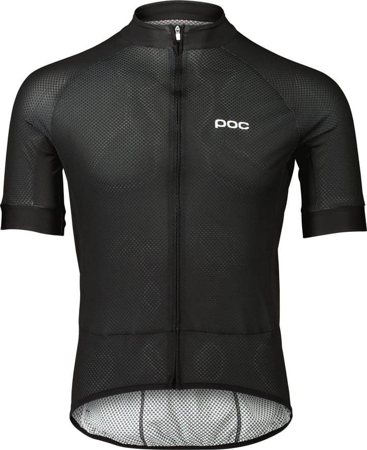 POC Men's Essential Road Logo Jersey Uranium Black/Hydrogen White POC