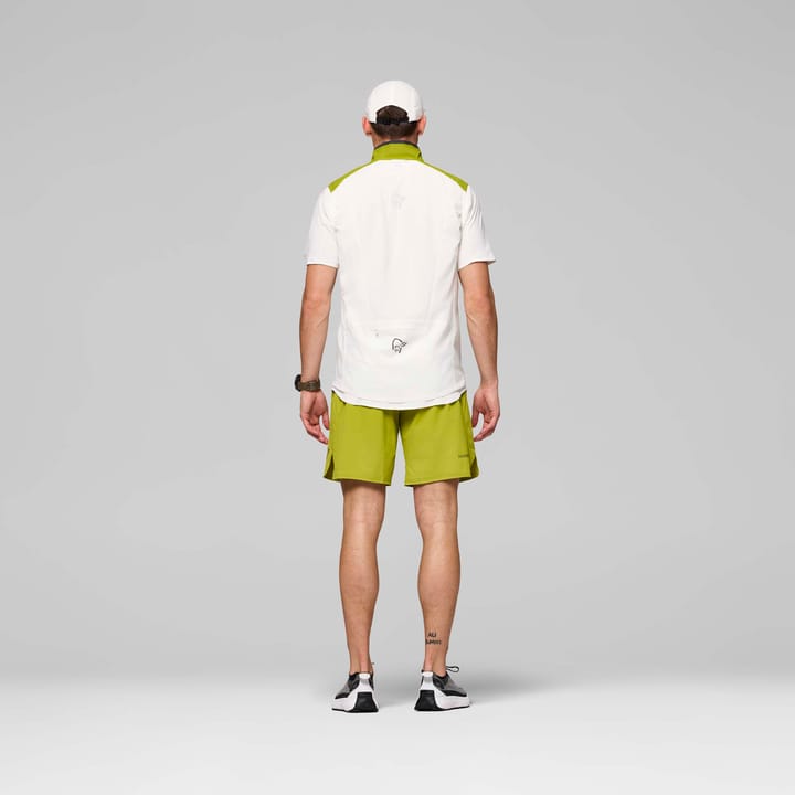 Norrøna Men's Senja Aero90 Vest Golden Lime/snow White Norrøna