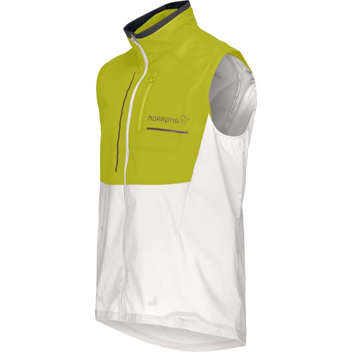Norrøna Men's Senja Aero90 Vest Golden Lime/snow White Norrøna