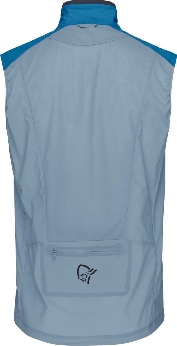Norrøna Men's Senja Aero90 Vest Mykonos Blue/Blue Fog Norrøna