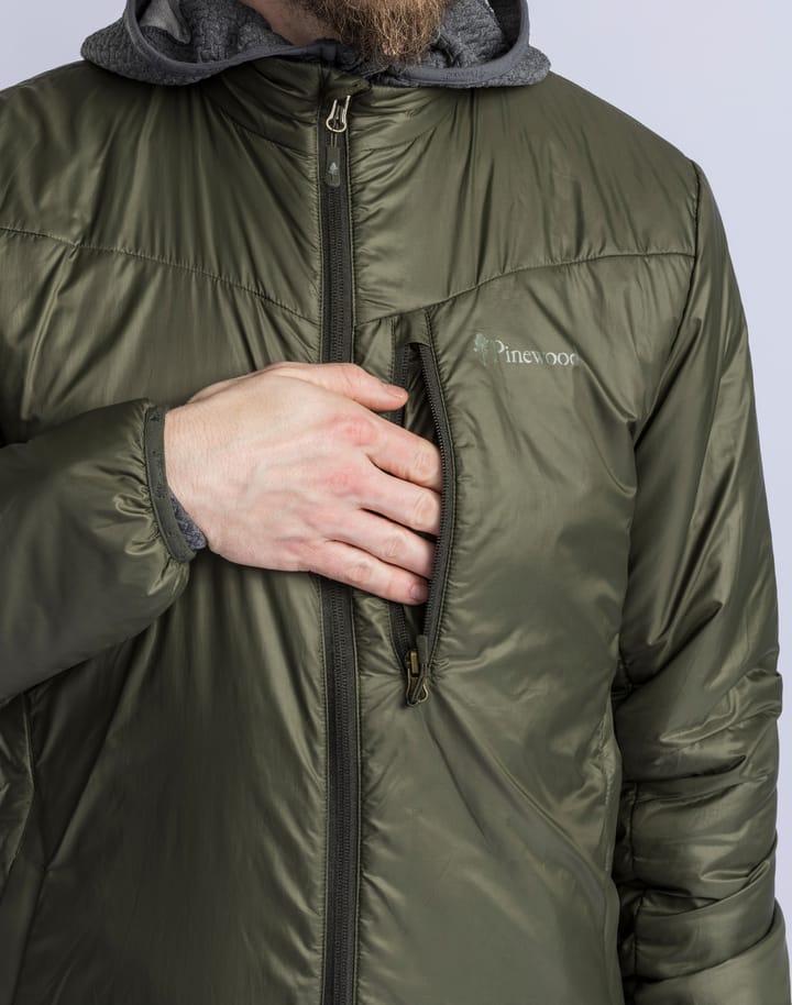 Pinewood Men's Wool Insulated Midlayer Jacket Moss Green Pinewood