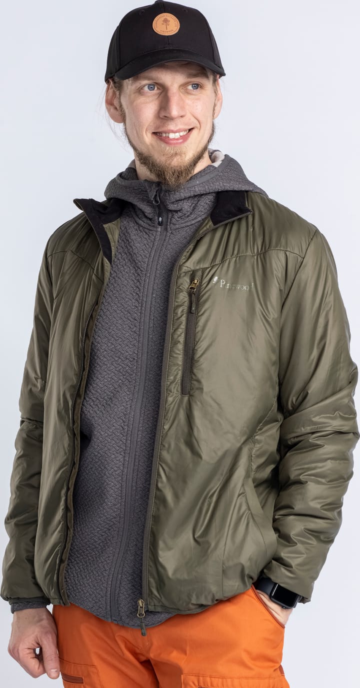 Pinewood Men's Wool Insulated Midlayer Jacket Moss Green Pinewood