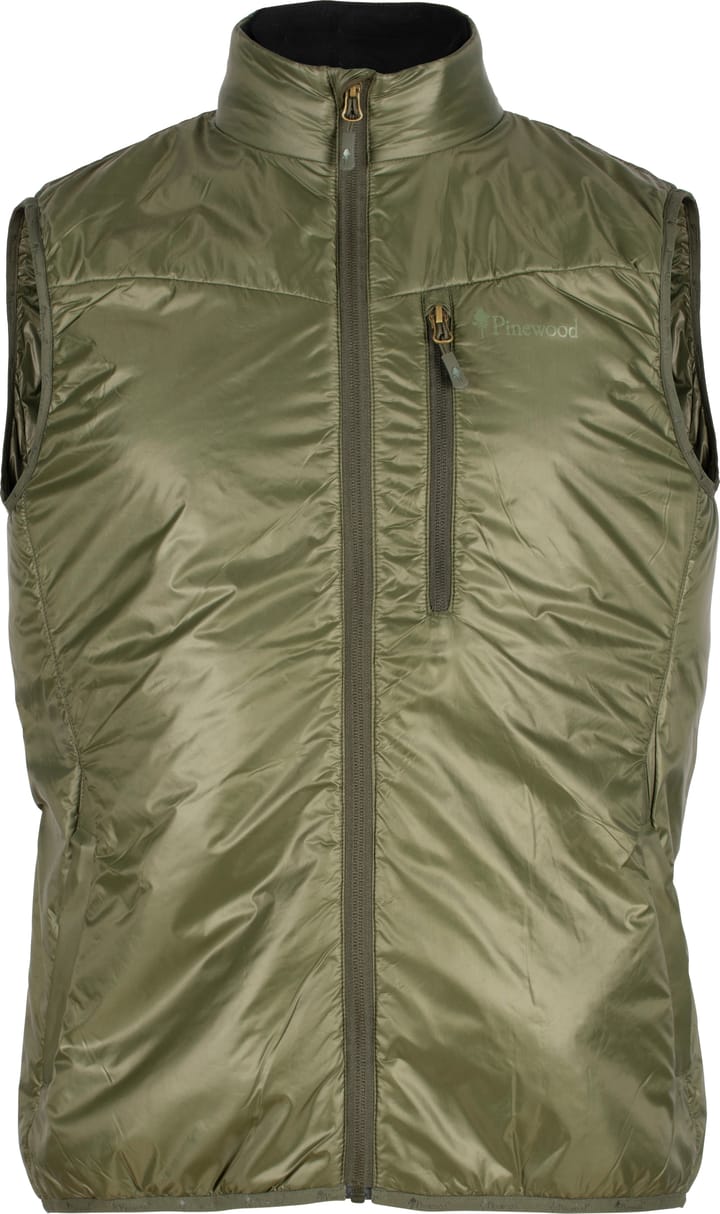Pinewood Men's Wool Insulated Midlayer Vest Moss Green Pinewood