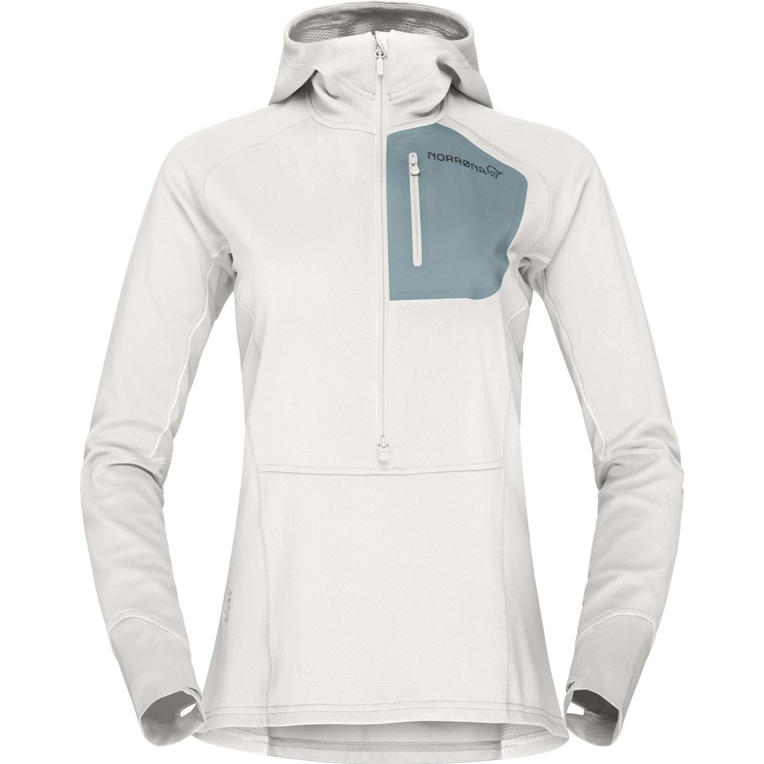 Norrøna Women's Senja Warm1 Hood Snow White/Trooper