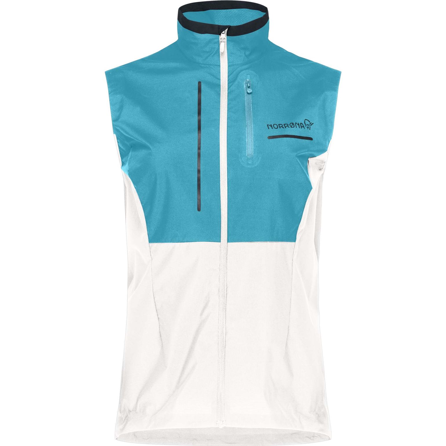Norrøna Women's Senja Aero90 Vest  Brittany Blue/snow White