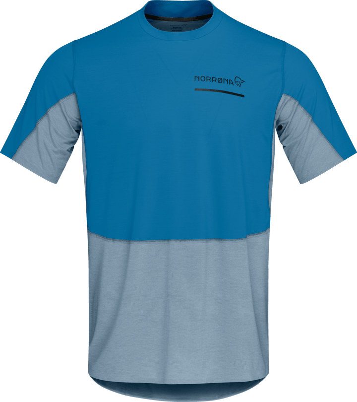 Norrøna Men's Senja Equaliser Lightweight T-Shirt  Mykonos Blue Norrøna