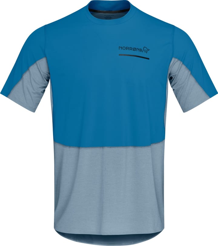 Norrøna Men's Senja Equaliser Lightweight T-Shirt  Mykonos Blue Norrøna