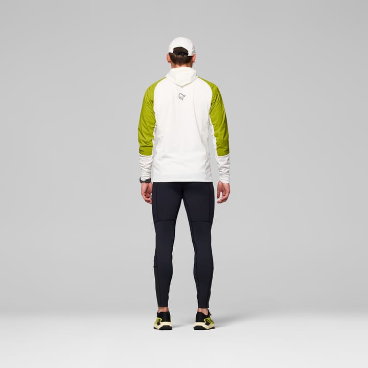 Norrøna Men's Senja Alpha90 Zip Hood Golden Lime/snow White Norrøna
