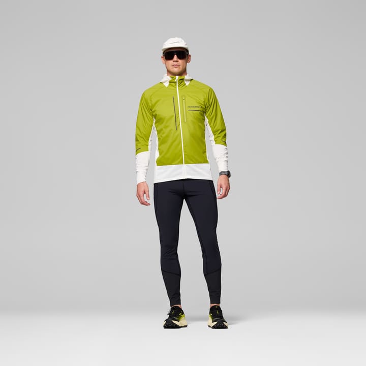 Norrøna Men's Senja Alpha90 Zip Hood Golden Lime/snow White Norrøna