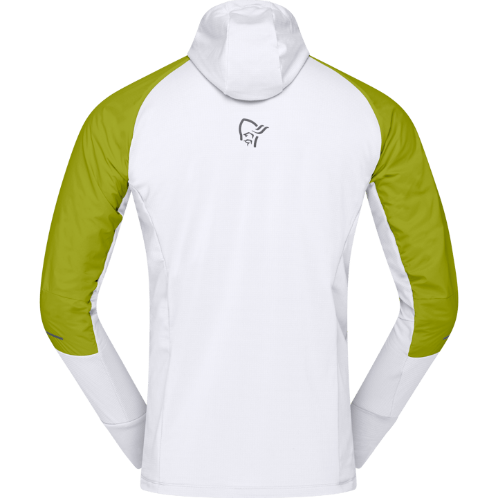 Norrøna Men's Senja Alpha90 Zip Hood Golden Lime/snow White Norrøna