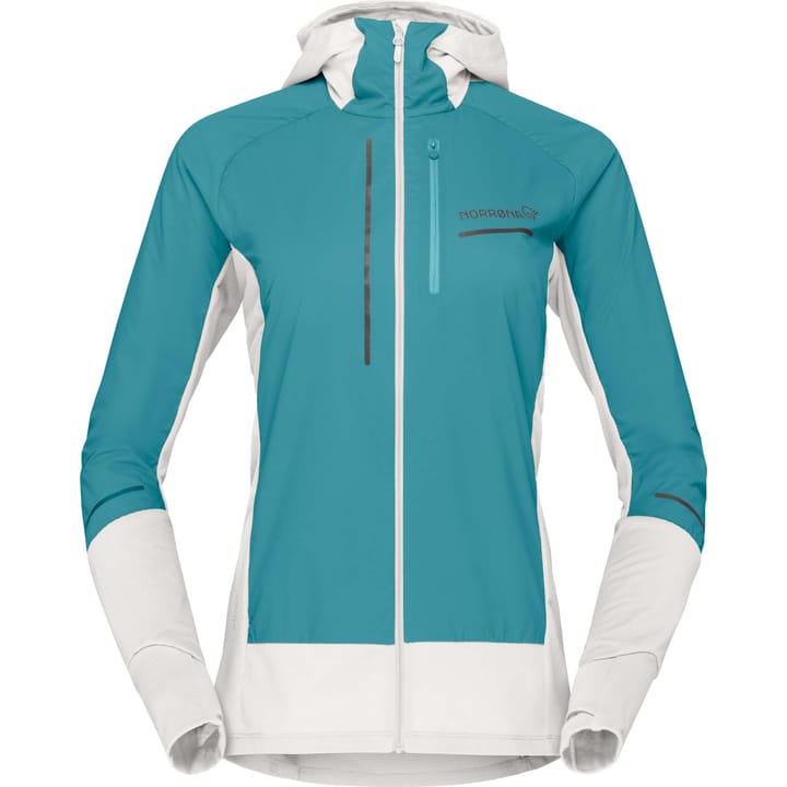 Norrøna Women's Senja Alpha90 Zip Hood Brittany Blue/snow White Norrøna