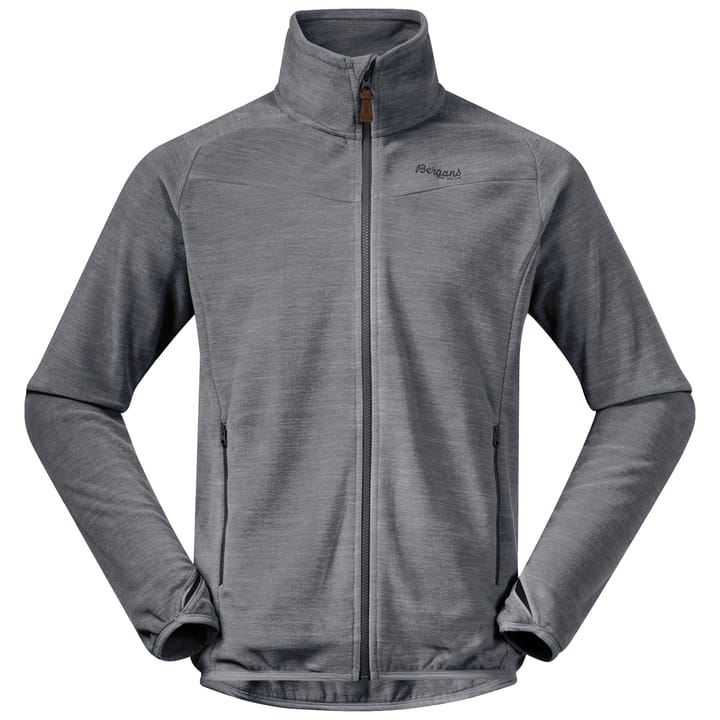 Men's Hareid Fleece Jacket Nohood Aluminium Bergans