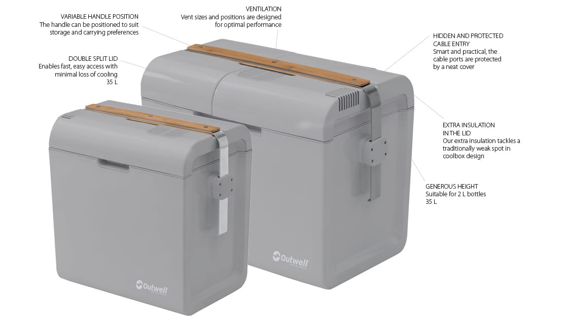 Outwell Ecolux 35 Light Grey 12V/230V Grey | Buy Outwell Ecolux 35 