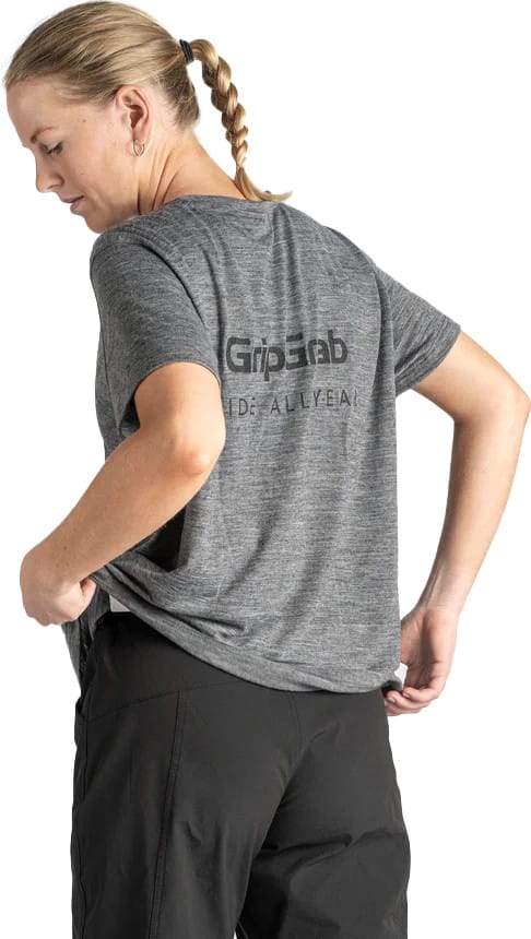 Gripgrab Women's Explr Merinotech T-Shirt Dark Grey Gripgrab