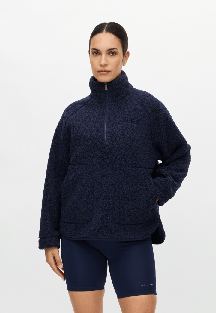 Röhnisch Women's Cloud Pile Anorak Indigo Röhnisch