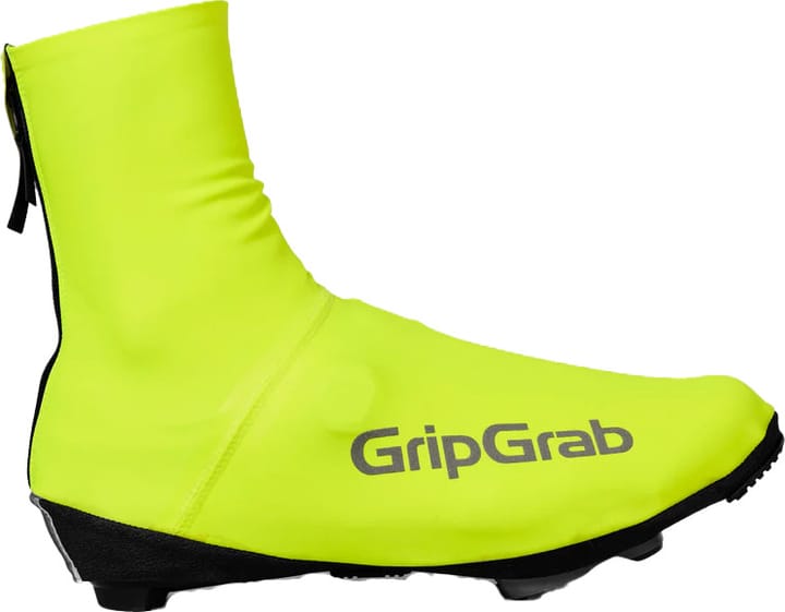 Gripgrab Pacr Waterproof Road Shoe Covers Yellow Hi-vis Gripgrab