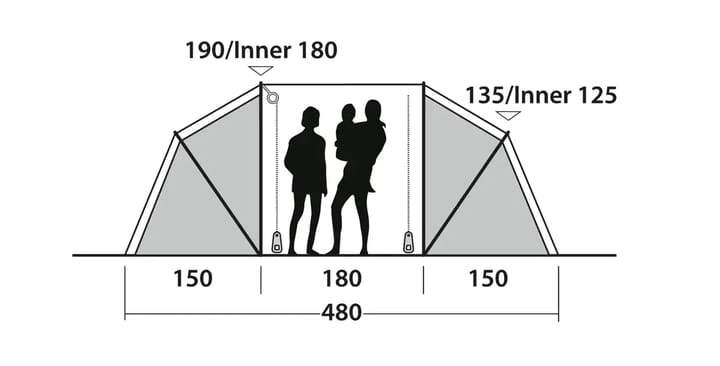 Outwell Tent Casagrande 4 Blue Outwell