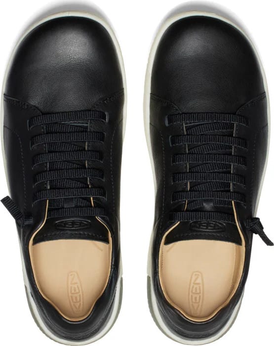 Keen Men's KNX Leather Sneaker Black/Star White Keen
