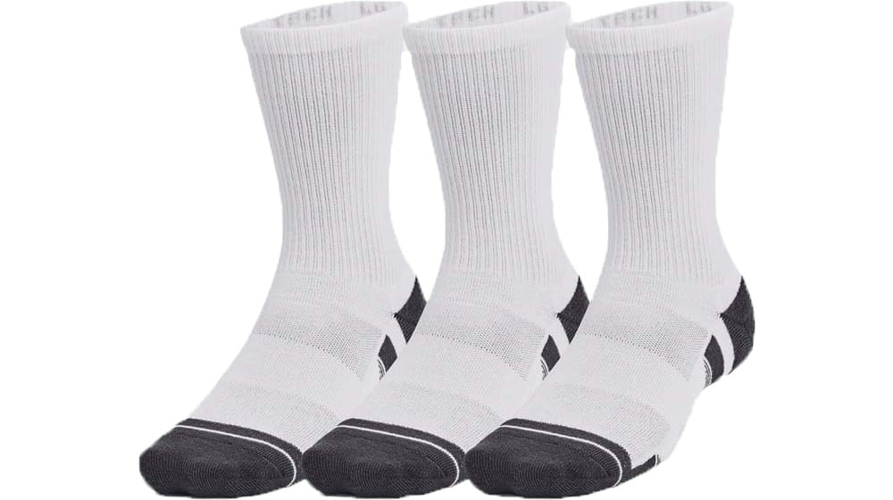 Under Armour Unisex UA Performance Tech 3pk Crew White