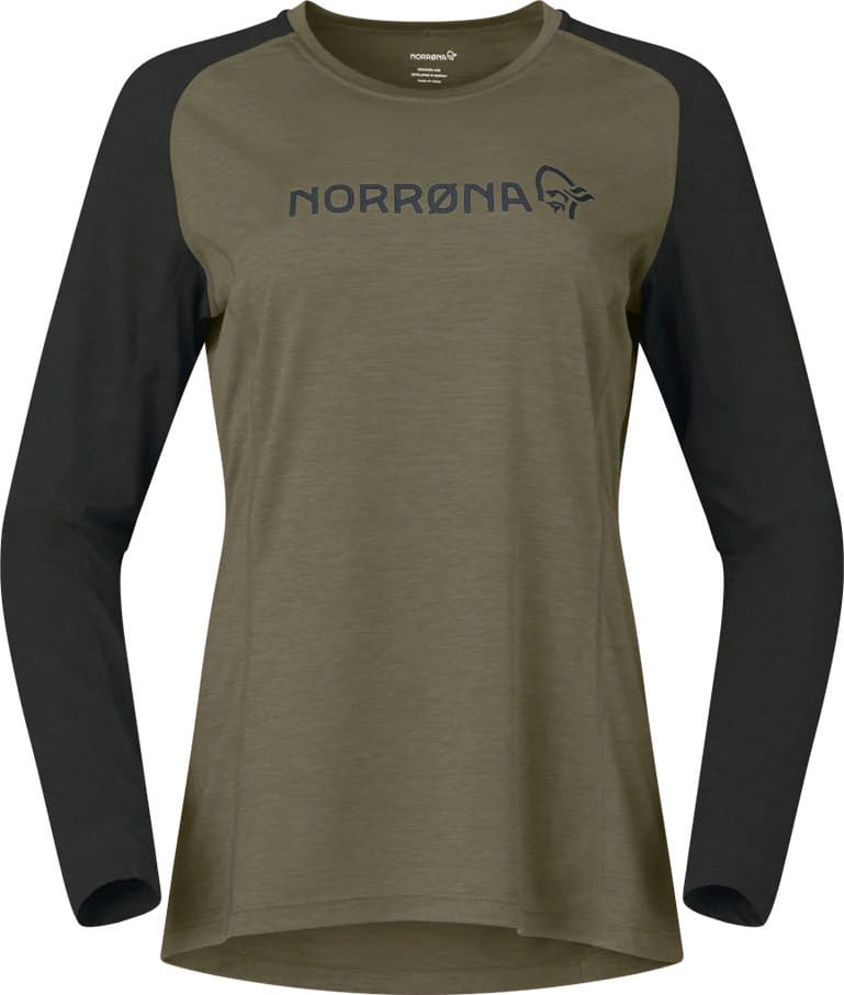 Norrøna Women's Fjørå Equaliser Lightweight Long Sleeve Olive Night