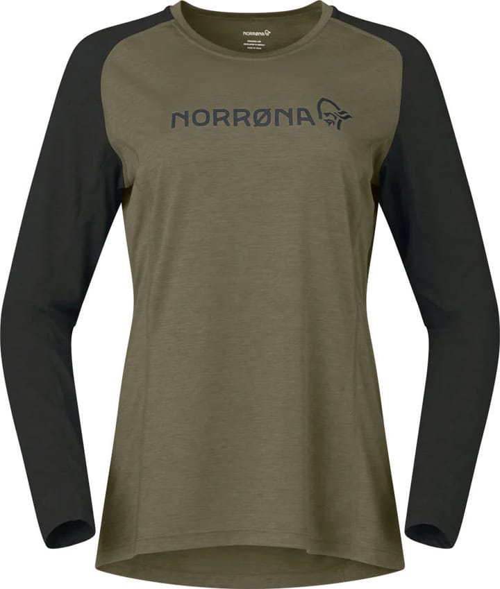 Norrøna Women's Fjørå Equaliser Lightweight Long Sleeve Olive Night Norrøna