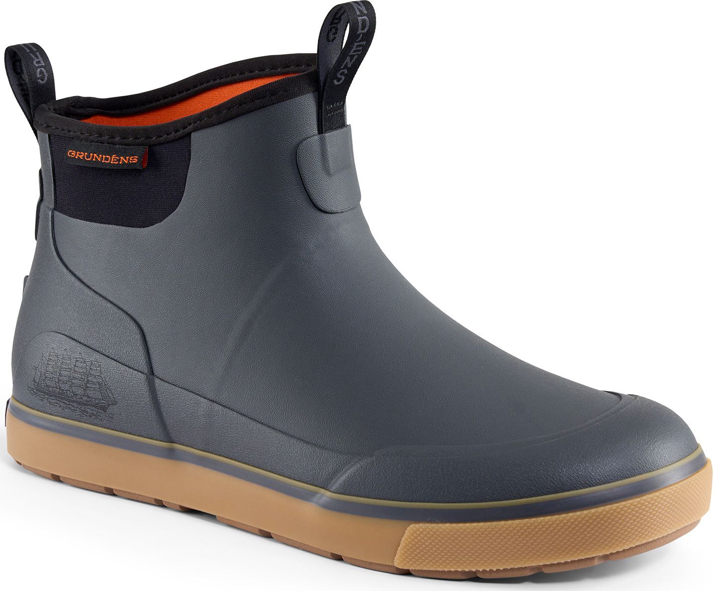 Grundéns Men's Deck Boss Ankle Boot Grey/black