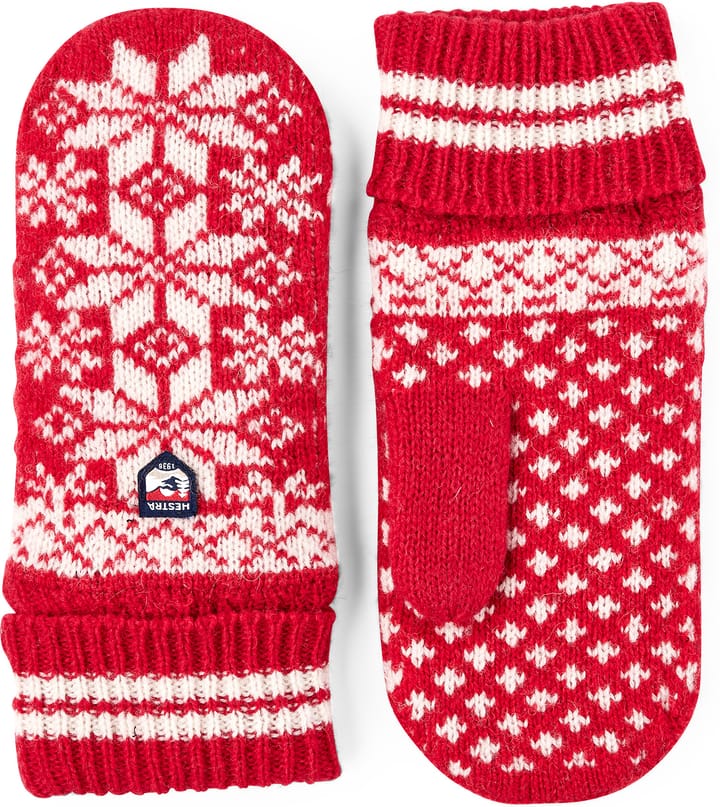 Hestra Kids' Nordic Junior - Mitt Red/Offwhite Hestra