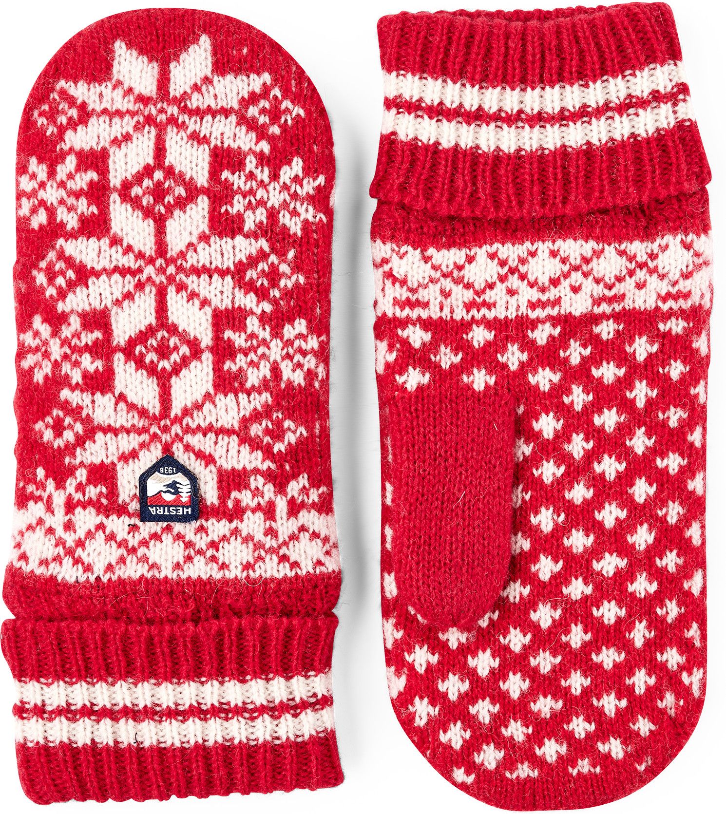 Hestra Kids' Nordic Junior - Mitt Red/Offwhite