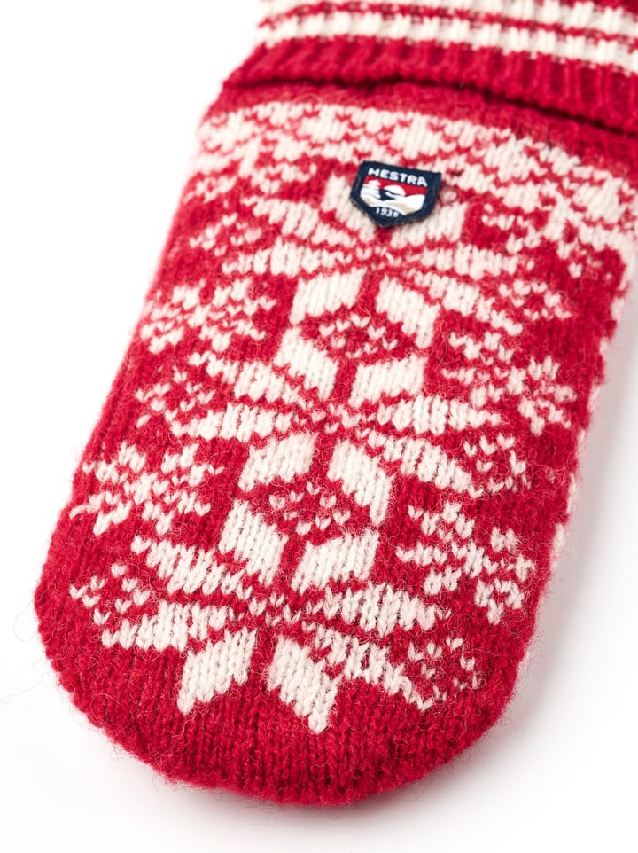 Hestra Kids' Nordic Junior - Mitt Red/Offwhite Hestra