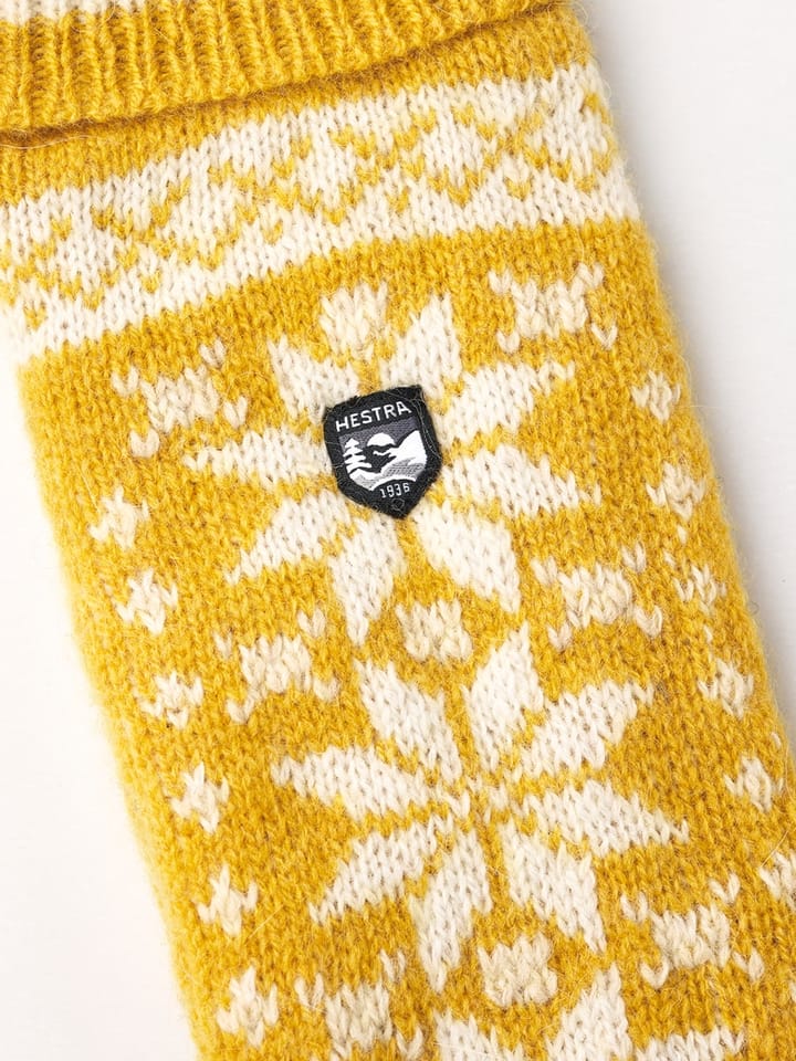 Hestra Isvik Mitt Mustard/Offwhite Hestra