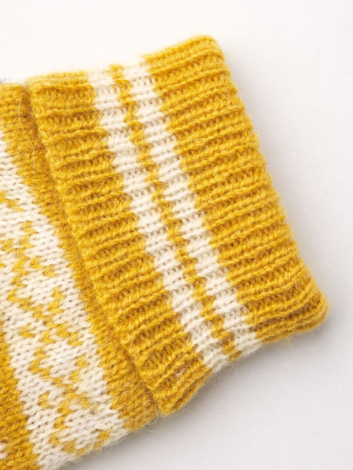 Hestra Isvik Mitt Mustard/Offwhite Hestra