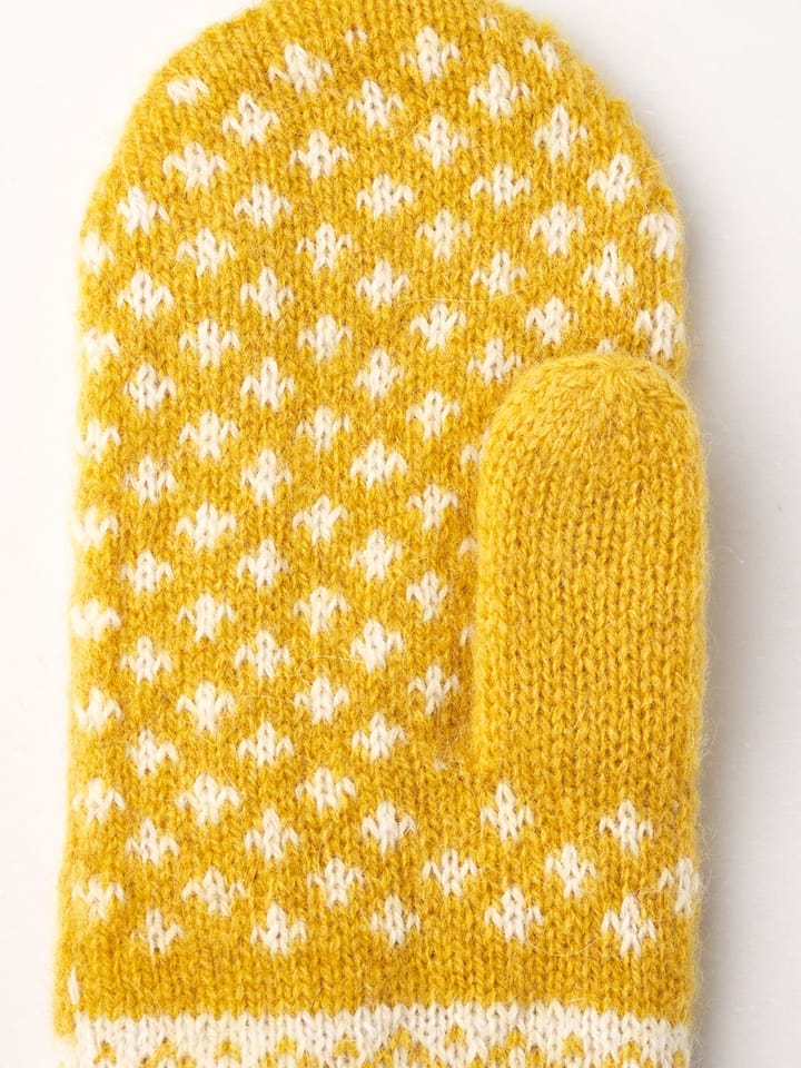 Hestra Isvik Mitt Mustard/Offwhite Hestra